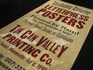 Tin Can Valley Letterpress Posters